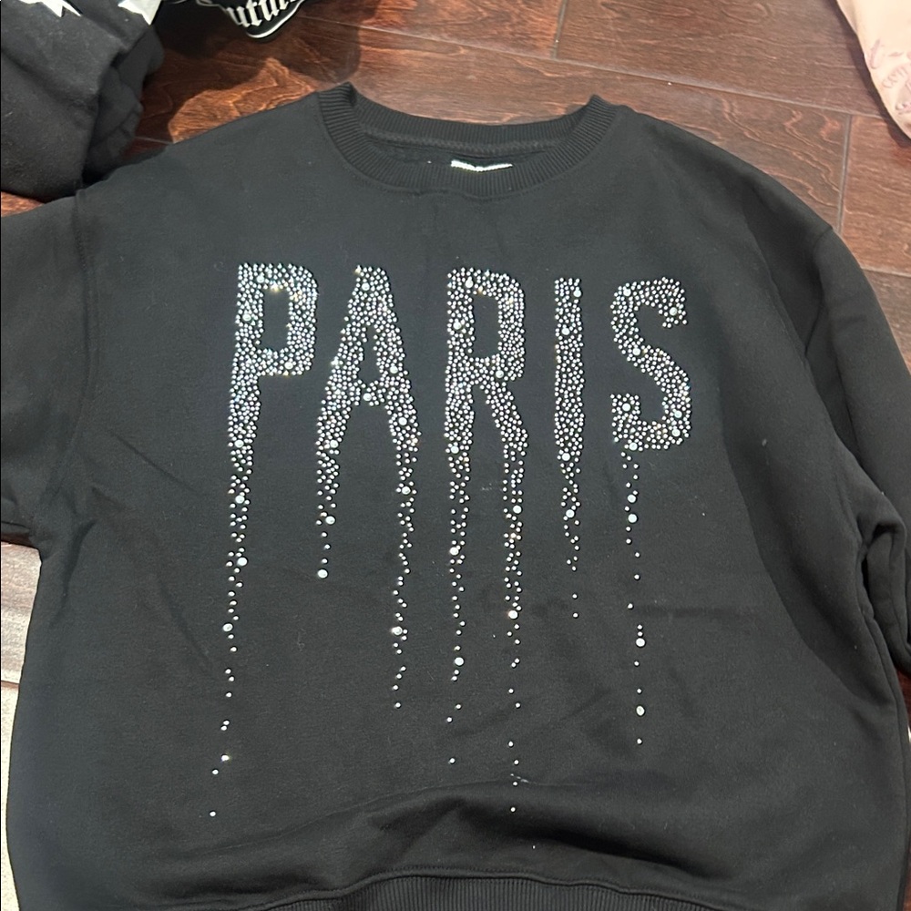 Zara Black Kids Jacket with Silver Accents